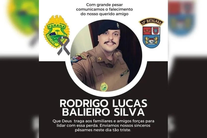 PMPR lamenta morte precoce de soldado Rodrigo Lucas