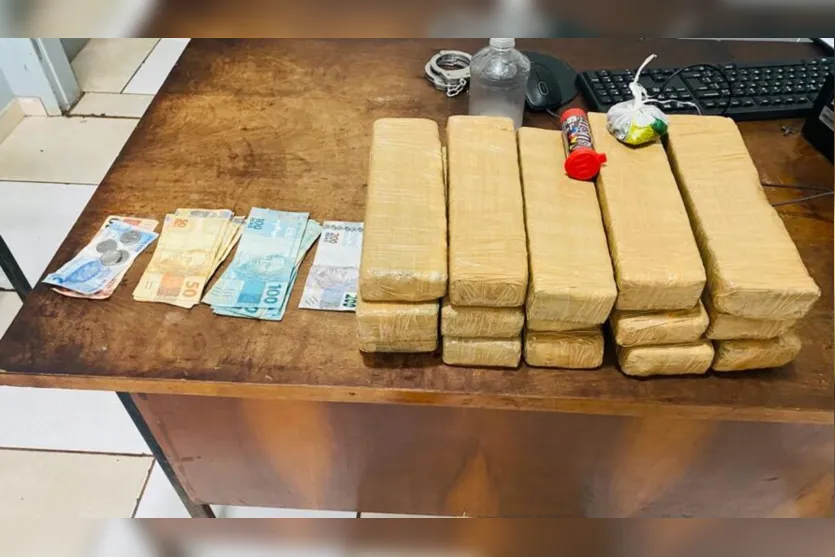 Traficante de 23 anos é preso com quase  9 kg de maconha em Apucarana