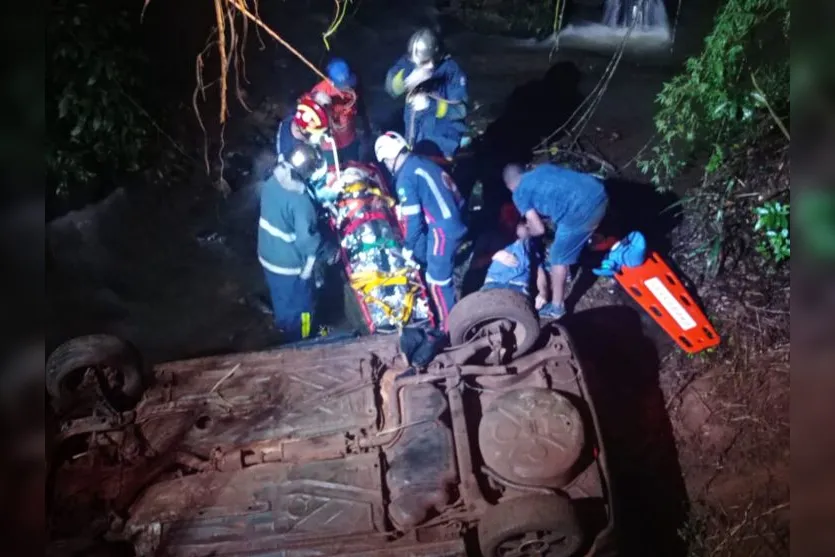  Capotamento ocorreu em uma estrada rural do município de Sabáudia 