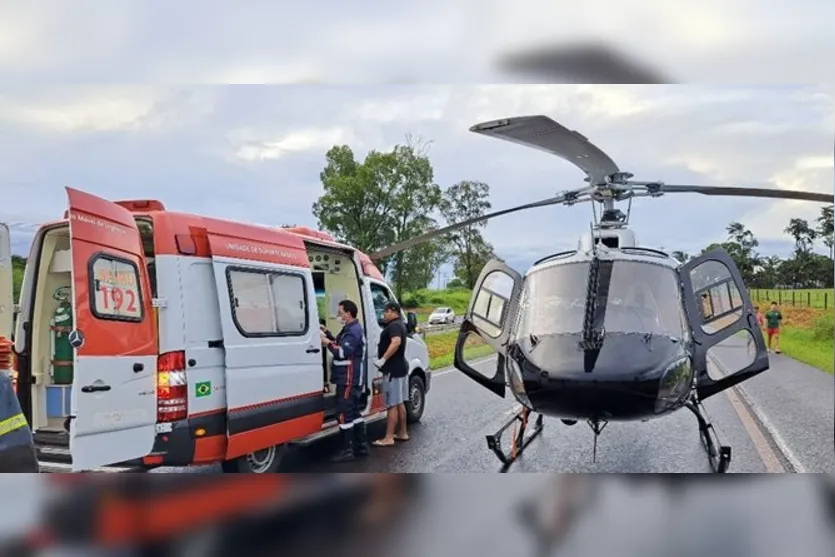 Carro capota e deixa três pessoas feridas entre Jandaia e Mandaguari