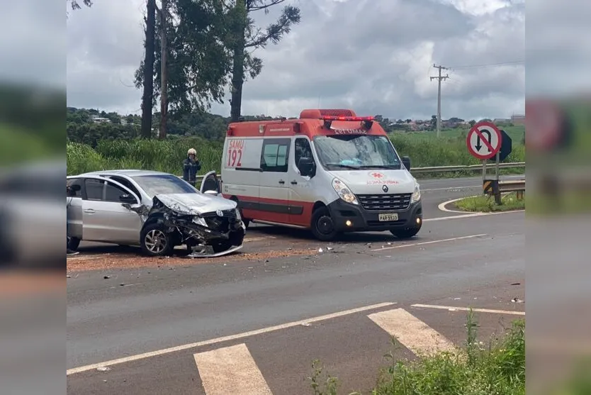 Cinco pessoas ficam feridas em acidente registrado no Contorno Sul