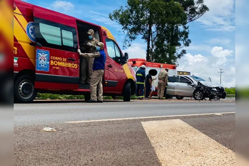 Cinco pessoas ficam feridas em acidente registrado no Contorno Sul