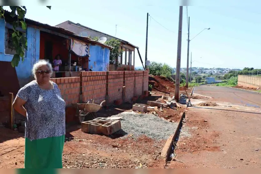  Com a execução das obras de infraestruturas os moradores esperam mais desenvolvimento para o local 