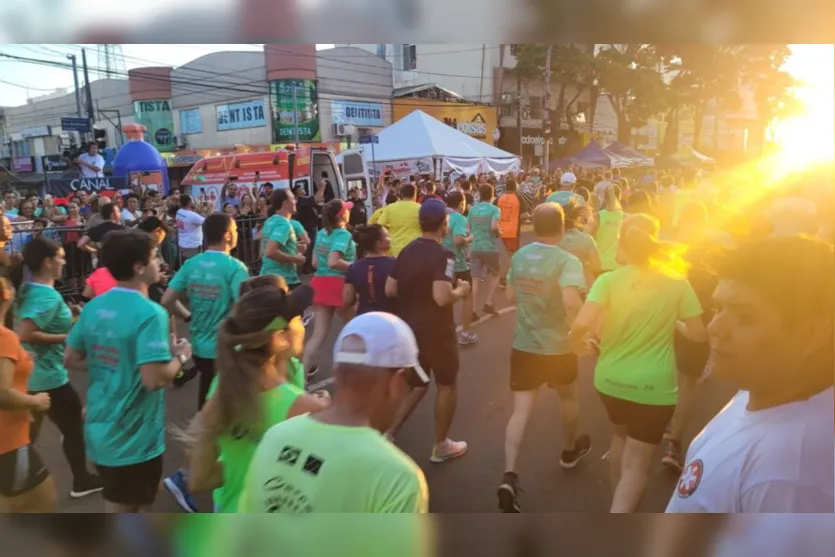  Foi dada a largada para o percurso de 5km da Prova Pedestre 28 de Janeiro 