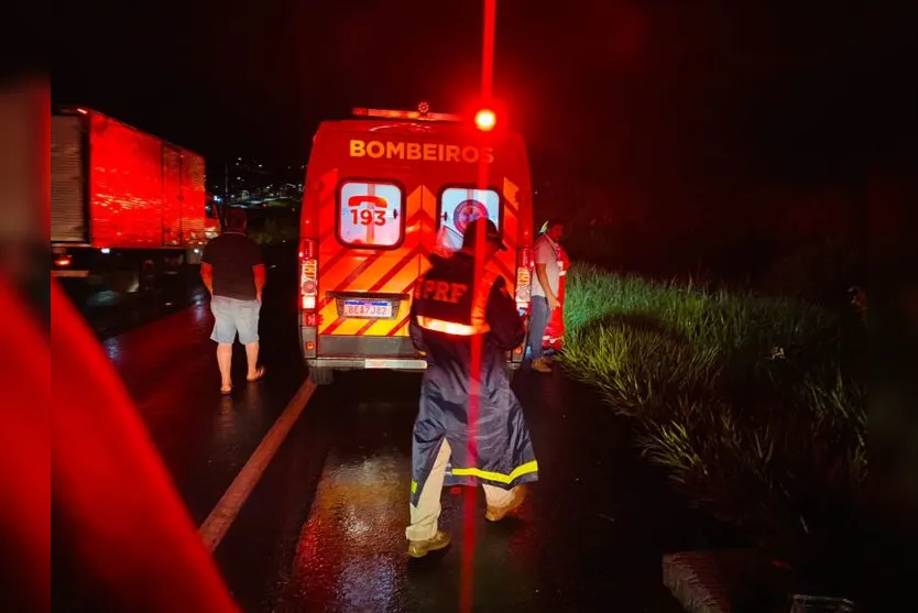  O acidente aconteceu por volta das 20h10 desta segunda 