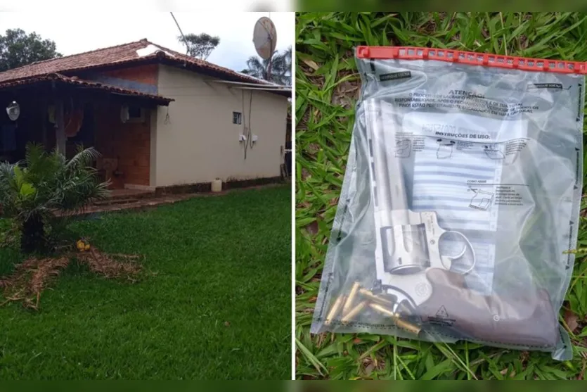 O crime ocorreu em uma propriedade rural, onde a família vivia. Uma arma, que possivelmente foi utilizada nos assassinatos, foi apreendida pelas autoridades 