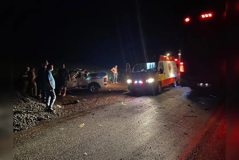  O motorista da Saveiro morreu no local do acidente 