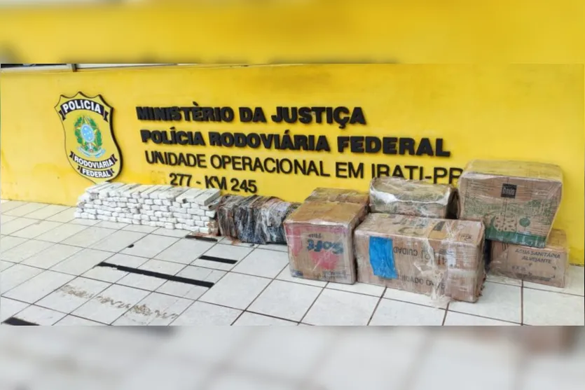 PRF apreende mais de 1 tonelada de maconha no Paraná