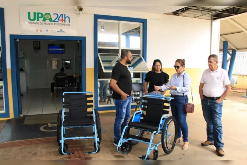 UPA 24 Horas recebe doação de cadeiras de rodas através do Rotary Club