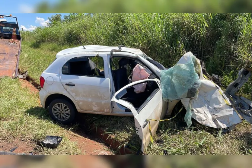  Um motorista, de 40 anos, morreu após acidente registrado na manhã desta segunda- feira (6) 