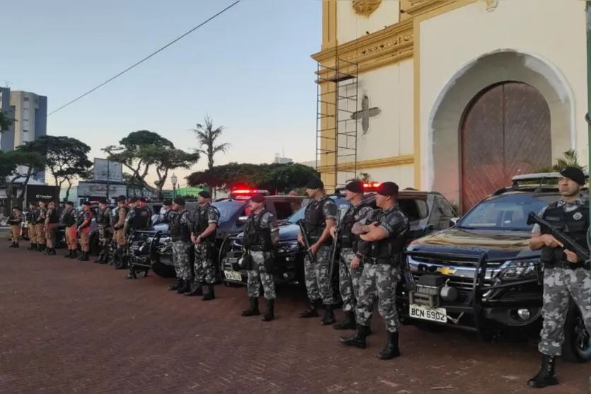  Viaturas do CHOQUE de Londrina e o efetivo do 10º BPM serão empenhados nestas ações 