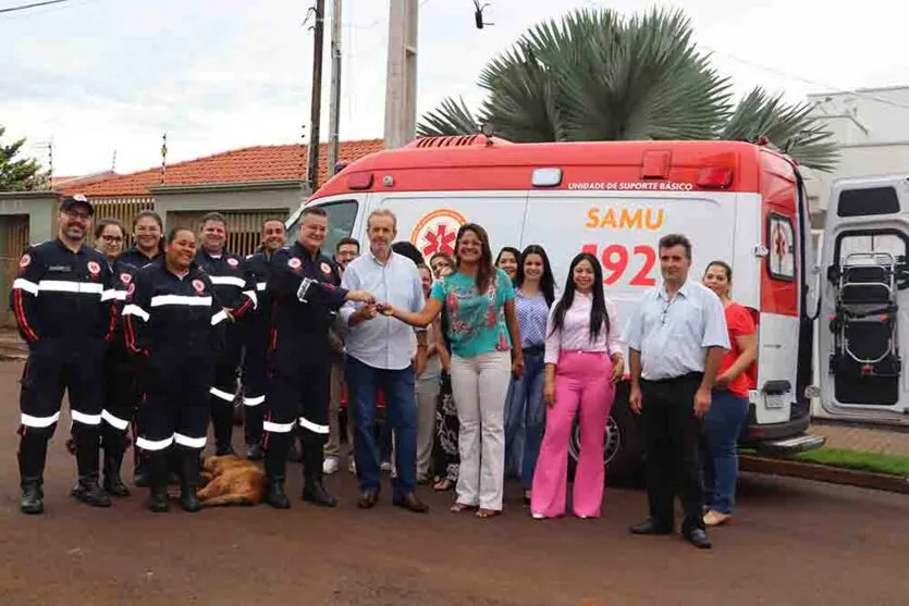  A ambulância foi repassada ao Município pelo Ministério da Saúde 