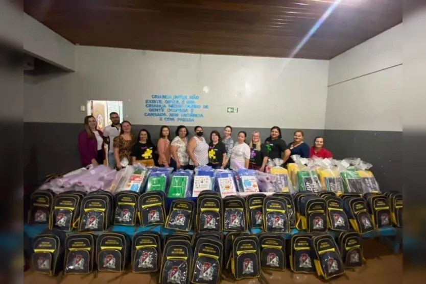  A entrega foi realizada em todas as escolas e CMEI’s 