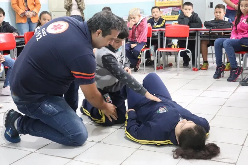  As atividades são conduzidas por profissionais do Samu 