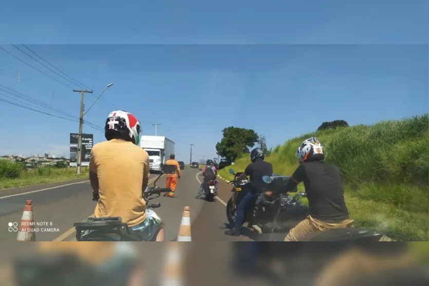  Congestionamento é registrado na Avenida Brasil, em Apucarana 