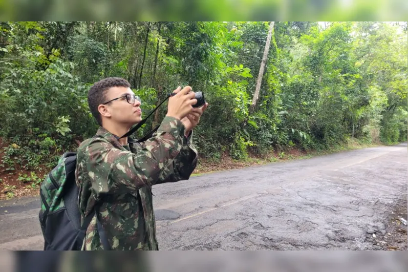  Geovane Santos de Andrade surpreende com seu conhecimento a respeito das aves 