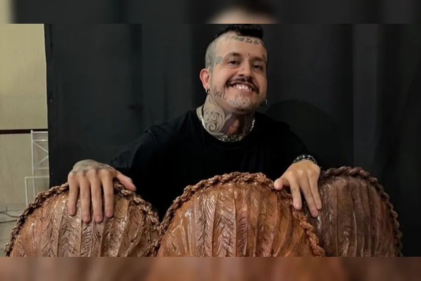  O tatuador de Apucarana, Diego Henrique da Silva, de 30 anos, se destacou na 3ª Expo Maringá Tattoo 