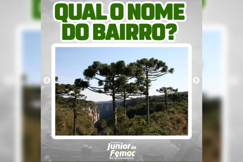 Qual o nome do bairro? Prefeito de Apucarana lança brincadeira