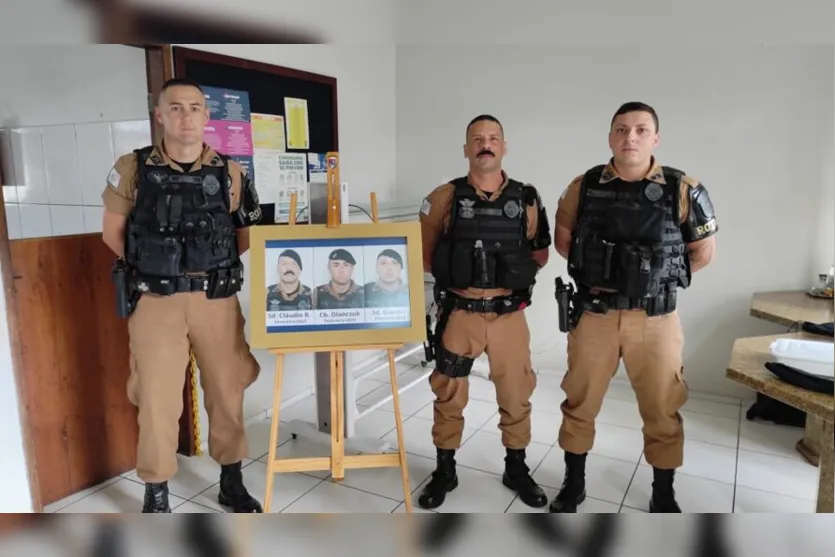  cabo Olanczuk, soldado Cláudio R e o soldado Gabriel 