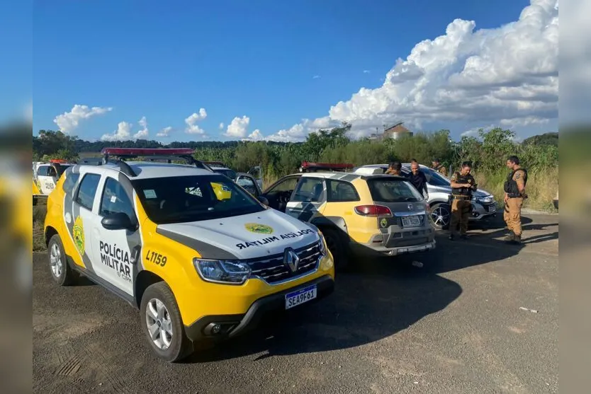  A ação policial da equipe de Borrazópolis que contou apoio das equipes de Cruzmaltina, Ivaiporã e ROTAM 