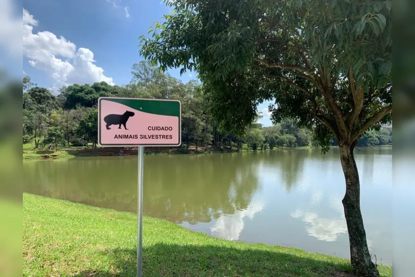  Cerca de seis placas sobre a presença de capivaras e outros animais silvestres foram instaladas 