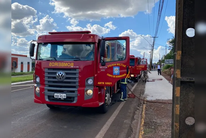  Equipes do Corpo de Bombeiros chegaram rapidamente ao local 