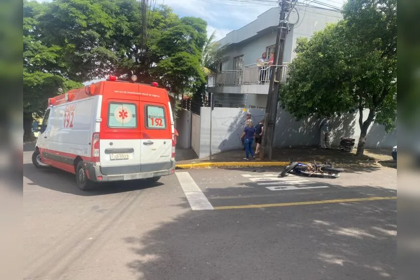 Motociclista fica gravemente ferido após acidente em Apucarana