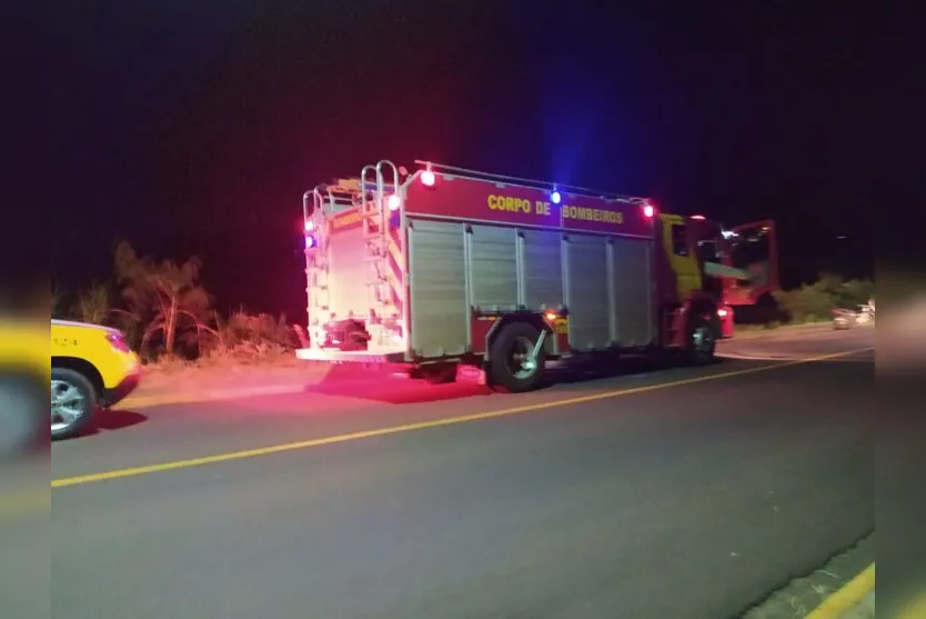  O Corpo de Bombeiros foi acionado por volta da 1h15. 