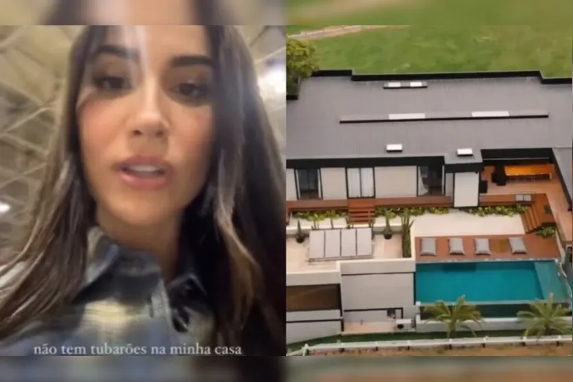  A influencer anunciou a compra da mansão nas redes sociais 