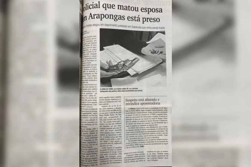  Reportagem publicada na época pelo jornal Tribuna do Norte 