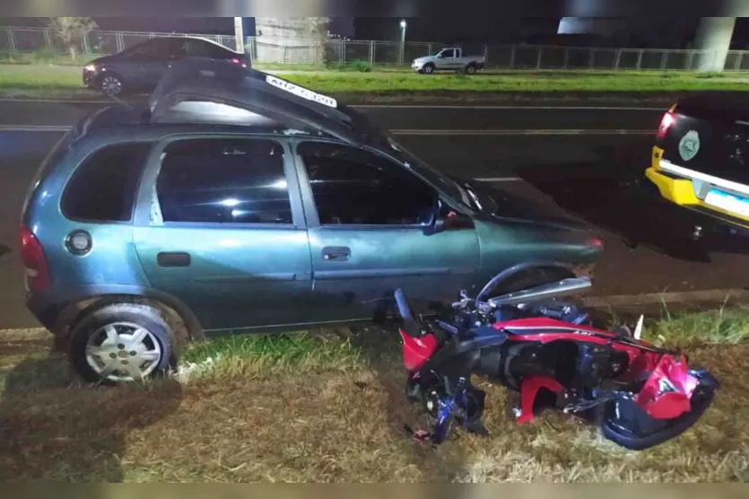  Colisão frontal com um carro na noite de quarta-feira (31-05) na PR-170, 