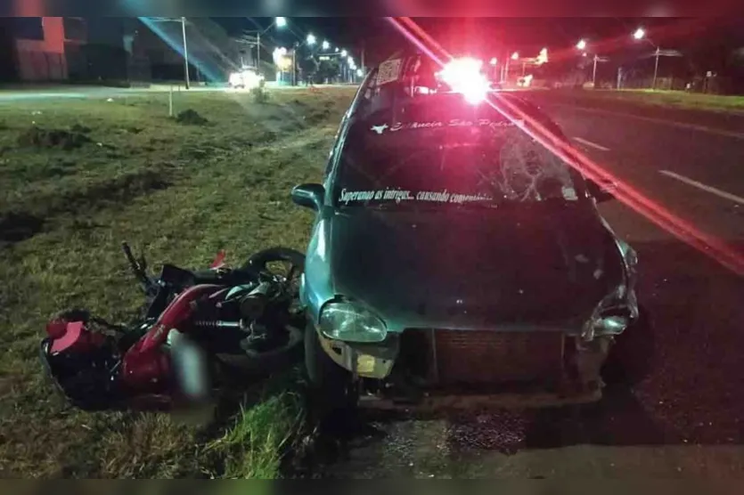  Motociclista teve ferimentos e foi encaminhada ao hospital 