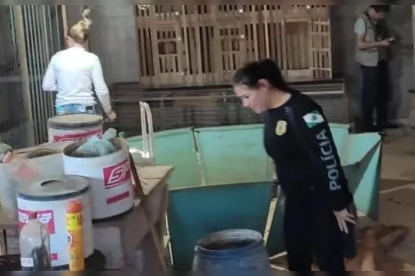  O dono da propriedade foi preso em flagrante 