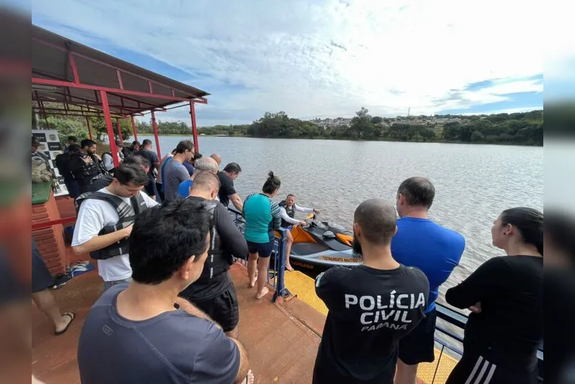 Policiais civis participam de curso ministrado pela Marinha no Jaboti