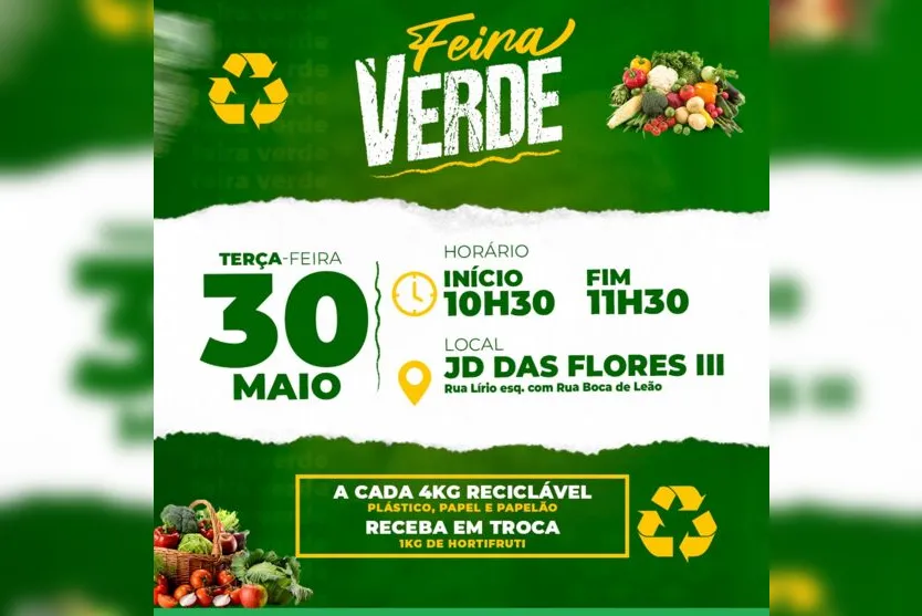  Programa Feira Verde da Prefeitura Municipal 