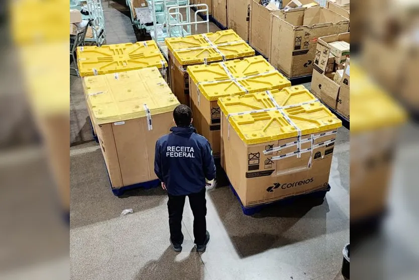 Receita Federal apreende R$ 3 mi em mercadorias nos Correios