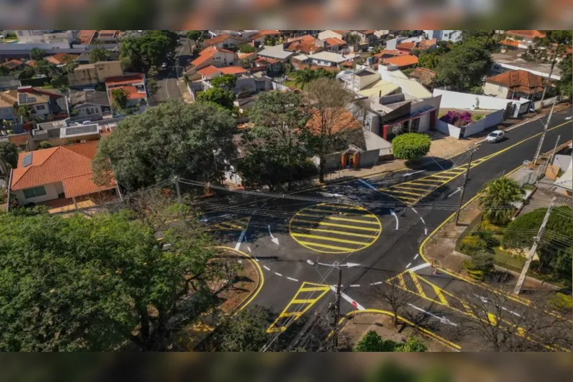  Rotatória no Bairro 28 foi reconfigurada 