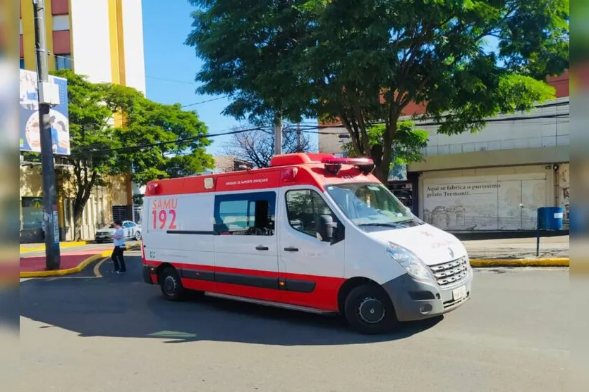  Samu levou mulher para a UPA com ferimentos leves 