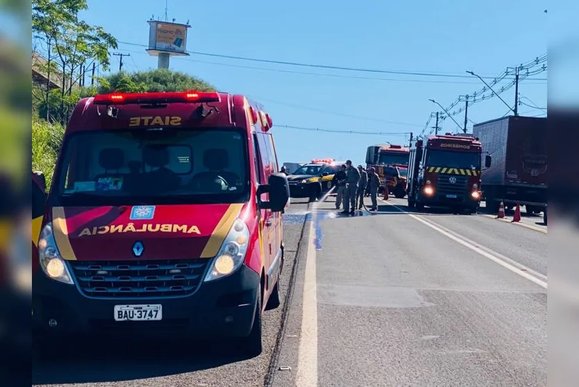  Trânsito foi interrompido no trecho para atendimento à vítima 