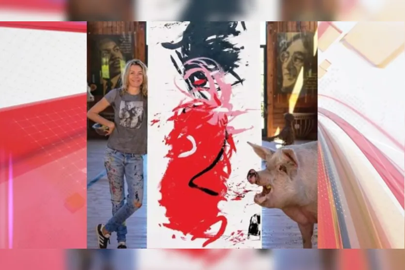  A conta no Instagram do porco conta com mais de 60 mil seguidores 