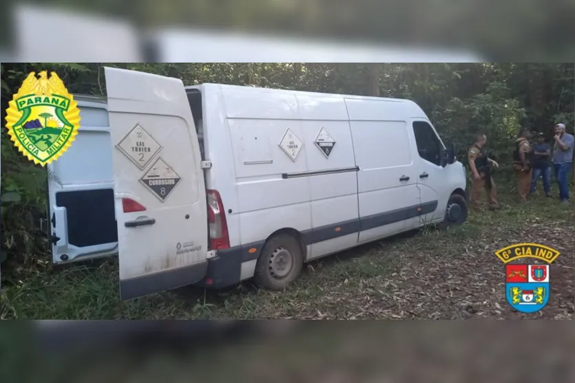  A van estava danificada mas foi recuperada 