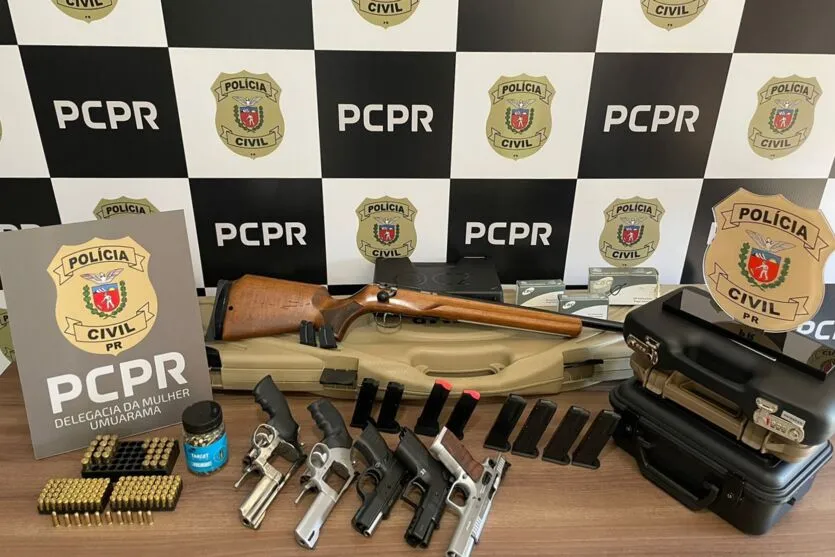  Armas e munições foram apreendidas na casa de homem em Umuarama 