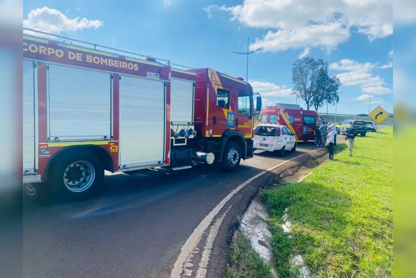  Corpo de Bombeiros foi acionado para socorrer as vítimas 