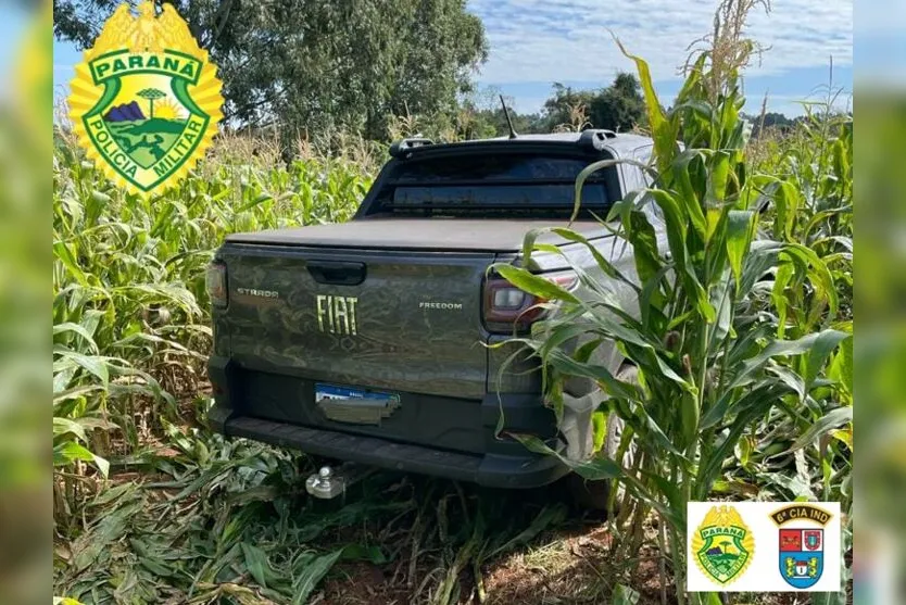 Ladrões roubam van em Califórnia e usam veículo em assalto em Faxinal