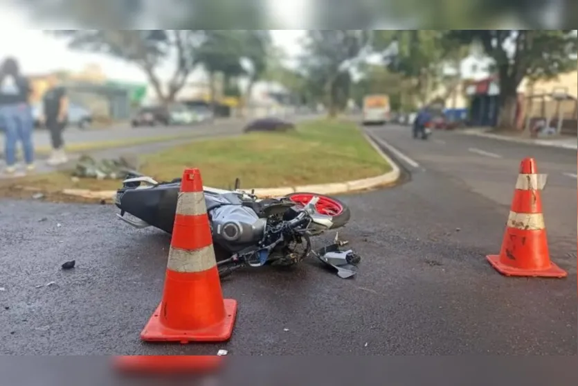 Maringá: motociclista é atropelado e condutor foge sem prestar socorro