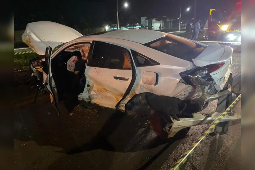  O acidente aconteceu na noite de quinta-feira (27). 