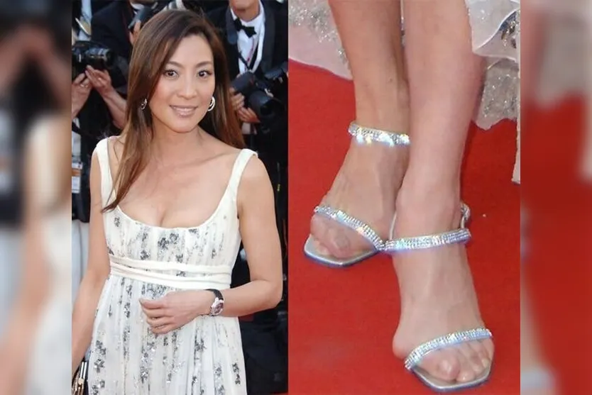  Os joanetes da atriz malaia Michelle Yeoh 