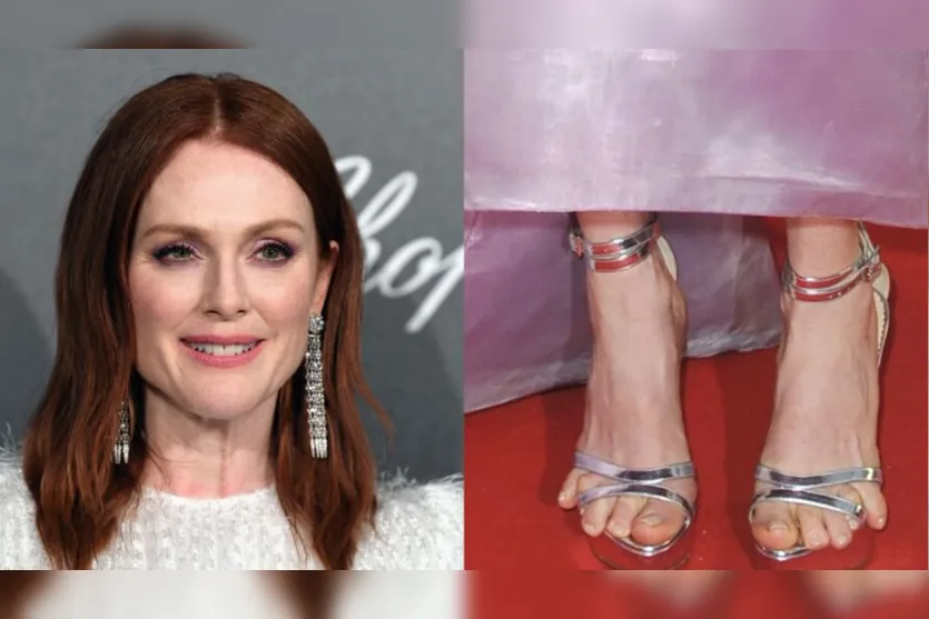  Os pés de Julianne Moore que não cabem no sapato 