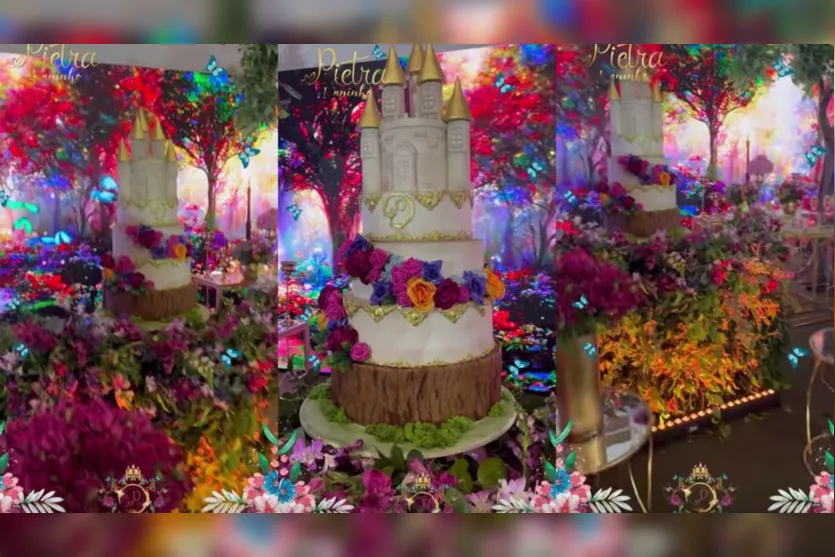 "Parecia casório!": Biel e Tays Reis comemoram 1º aniversário da filha
