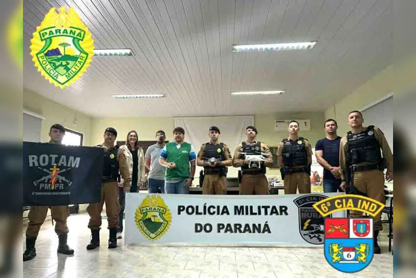  Policiais militares da 6ª CIPM participam de Curso de drones 